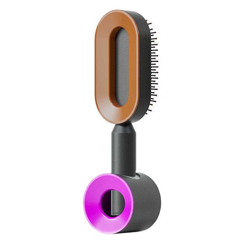 Brosse Démêlante Auto-Nettoyante | Massage Cuir Chevelu Anti-Statique